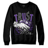 PURPLE Sneakers DopeSkill Sweatshirt Trust No One Graphic Streetwear - Black