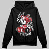 Jordan 1 Low OG "Chicago" DopeSkill Hoodie Sweatshirt Smile Through The Pain Graphic Streetwear - Black