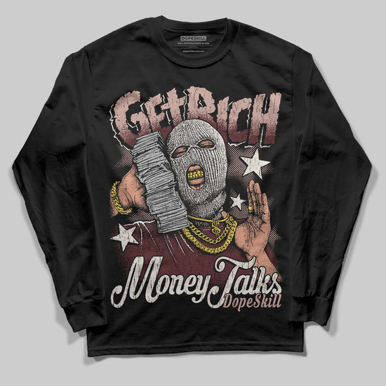 Jordan 11 “China” DopeSkill Long Sleeve T-Shirt Get Rich Graphic Streetwear - black