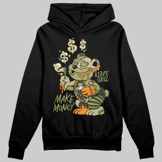 Olive Sneakers DopeSkill Hoodie Sweatshirt Make Money Graphic Streetwear - Black