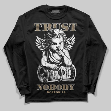 TAN Sneakers DopeSkill Long Sleeve T-Shirt Trust Nobody Graphic Streetwear - Black