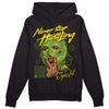 Dunk Low Chlorophyll DopeSkill Hoodie Sweatshirt Never Stop Hustling Graphic Streetwear - Black