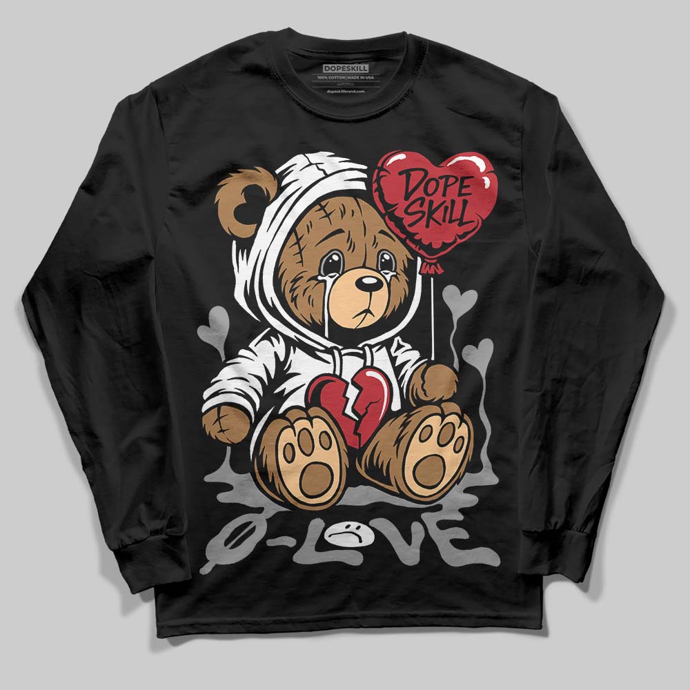 Jordan 14 Retro ‘Black Toe’ DopeSkill Long Sleeve T-Shirt Broken Bear Graphic Streetwear - black