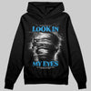 Royal Blue Sneakers DopeSkill Hoodie Sweatshirt Look In My Eyes Graphic Streetwear - Black