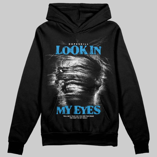 Royal Blue Sneakers DopeSkill Hoodie Sweatshirt Look In My Eyes Graphic Streetwear - Black