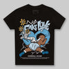 Jordan 4 Denim “Worn Blue” DopeSkill Toddler Kids T-shirt No Fake Love Graphic Streetwear - Black