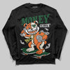 SoleFly x Air Jordan 3 “Fruits Of Our Labor” DopeSkill Long Sleeve T-Shirt Money Callin' Graphic Streetwear - black