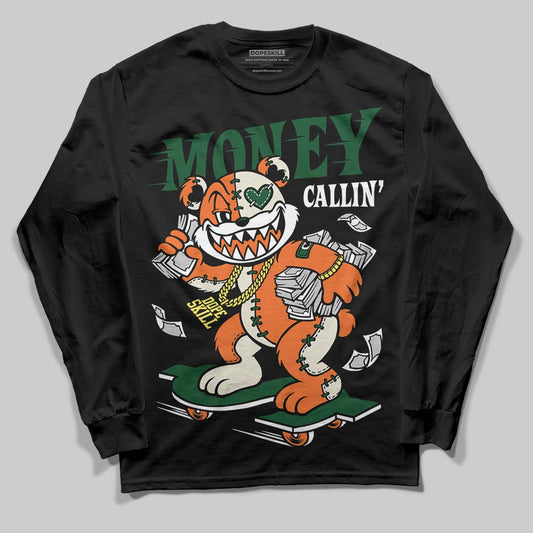 SoleFly x Air Jordan 3 “Fruits Of Our Labor” DopeSkill Long Sleeve T-Shirt Money Callin' Graphic Streetwear - black