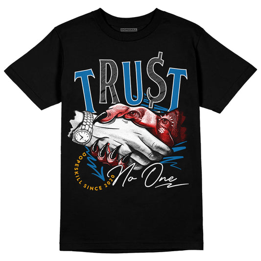 Jordan 4 Retro GS 'Messy Room' DopeSkill T-Shirt Trust No One Graphic Streetwear - Black