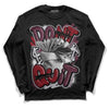 Jordan 5 Retro Burgundy (2023) DopeSkill Long Sleeve T-Shirt Don't Quit Graphic Streetwear - Black