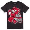 Jordan 1 Retro High OG Varsity Red/Newstalgia DopeSkill T-Shirt Bear Steals Sneaker Graphic Streetwear - Black