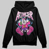 Pink Sneakers DopeSkill Hoodie Sweatshirt At The Top Graphic Streetwear - Black