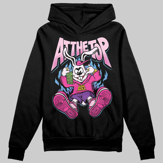 Pink Sneakers DopeSkill Hoodie Sweatshirt At The Top Graphic Streetwear - Black