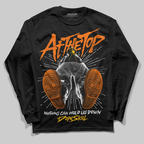 Orange Sneakers DopeSkill Long Sleeve T-Shirt Nothing Can Hold US Down Graphic Streetwear - Black
