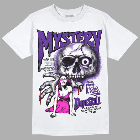 PURPLE Sneakers DopeSkill T-Shirt Mystery Ghostly Grasp Graphic Streetwear - White 