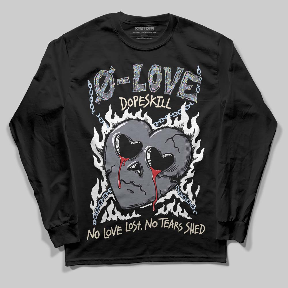 Jordan 11 Low CNY “Year of the Snake” DopeSkill Long Sleeve T-Shirt Crying Heart Graphic Streetwear - Black