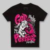 Jordan 1 Low GS “Fierce Pink” Dopeskill Toddler Kids T-shirt God Made Me Perfect Graphic Streetwear - Black