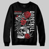 Jordan 5 Retro Fire Red Black Tongue (2025) DopeSkill Sweatshirt Side Hustle Graphic Streetwear - Black