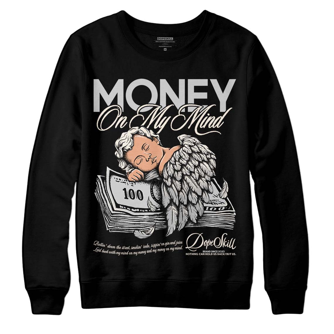 Jordan 3 “Off Noir” DopeSkill Sweatshirt MOMM Graphic Streetwear - Black