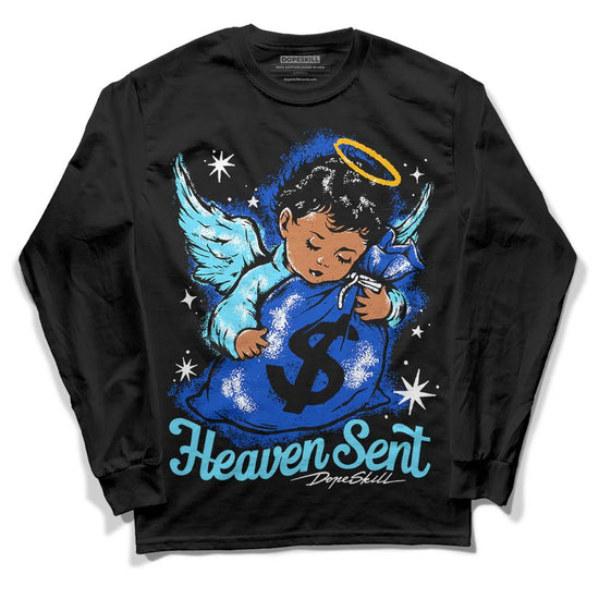 Dunk Low Argon DopeSkill Long Sleeve T-Shirt Heaven Sent Graphic Streetwear - Black