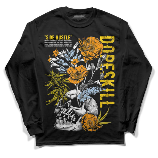 Jordan 6 “Yellow Ochre” DopeSkill Long Sleeve T-Shirt Side Hustle Graphic Streetwear - Black