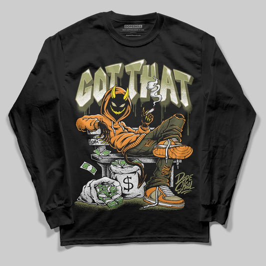 Olive Sneakers DopeSkill Long Sleeve T-Shirt Got That Graphic Streetwear - Black