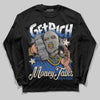 Jordan 1 Low Travis Scott x Fragment DopeSkill Long Sleeve T-Shirt Get Rich Graphic Streetwear - Black