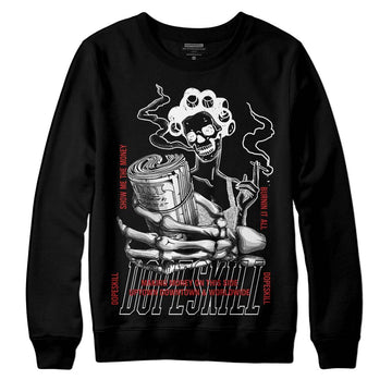 Jordan 1 High OG “Black/White” DopeSkill Sweatshirt Show Me The Money  Graphic Streetwear - Black