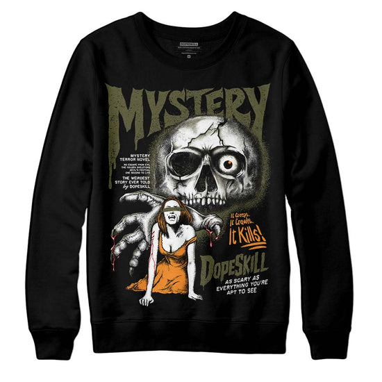 Jordan 5 "Olive" DopeSkill Sweatshirt Mystery Ghostly Grasp Graphic Streetwear - Black