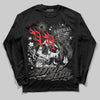 Jordan 4 Retro Cave Stone DopeSkill Long Sleeve T-Shirt Drip Season Graphic Streetwear  Black