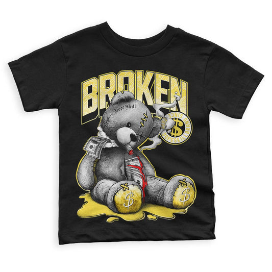 Jordan 11 Low 'Yellow Snakeskin' DopeSkill Toddler Kids T-shirt Sick Bear Graphic Streetwear - Black