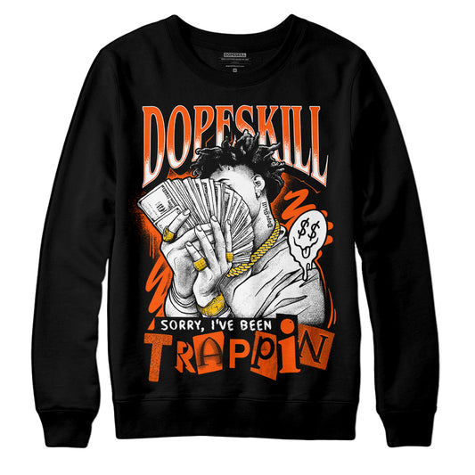 MSCHF Super Normal 2 Orange Milk DopeSkill Sweatshirt Sorry I've Been Trappin Graphic Streetwea - Black