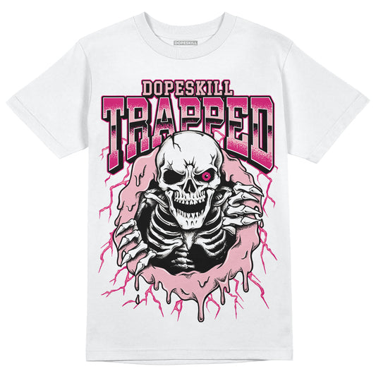 Dunk Low Barbie Triple Pink DopeSkill T-Shirt Trapped Halloween Graphic Streetwear - White 