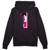 Jordan 1 Low GS “Fierce Pink” Dopeskill Hoodie Sweatshirt No.1 Graphic Streetwear - Black