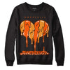 Jordan 12 Retro Brilliant Orange DopeSkill Sweatshirt Juneteenth Heart Graphic Streetwear - Black