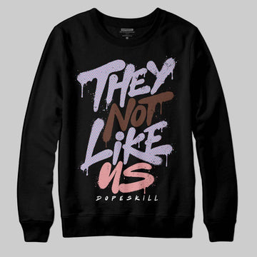Harris Tweed x Dunk Low Denim Turquoise and Baroque Brown DopeSkill Sweatshirt They Not Like Us Graphic Streetwear - black
