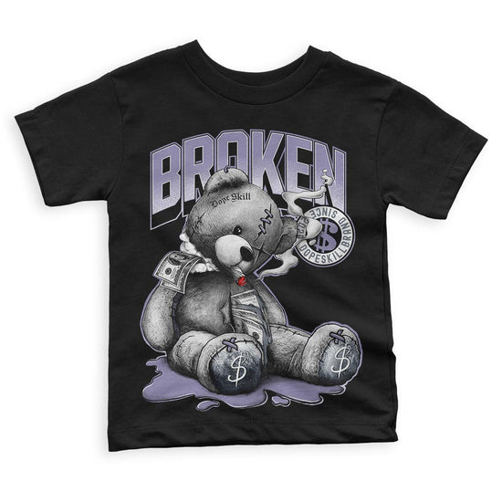 Jordan 5 Retro Low Indigo Haze DopeSkill Toddler Kids T-shirt Sick Bear Graphic Streetwear - black