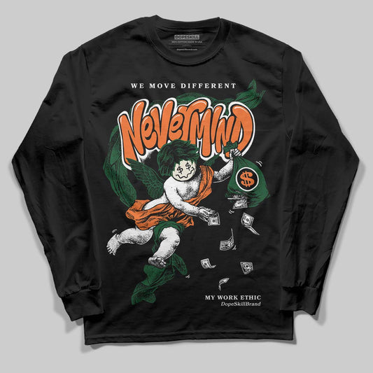 SoleFly x Air Jordan 3 “Fruits Of Our Labor” DopeSkill Long Sleeve T-Shirt Nevermind Graphic Streetwear - black