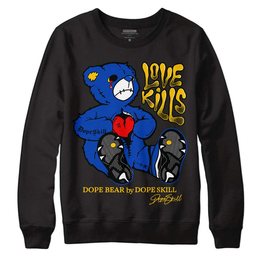 Jordan 14 “Laney” DopeSkill Sweatshirt Love Kills Graphic Streetwear - Black