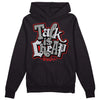 Grey Sneakers DopeSkill Hoodie Sweatshirt Talk Is Chip Graphic Streetwear - Black