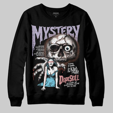 Harris Tweed x Dunk Low Denim Turquoise and Baroque Brown DopeSkill Sweatshirt Mystery Ghostly Grasp Graphic Streetwear - Black