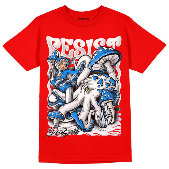 Jordan 11 Retro Cherry DopeSkill Varsity Red T-Shirt Resist Graphic Streetwear
