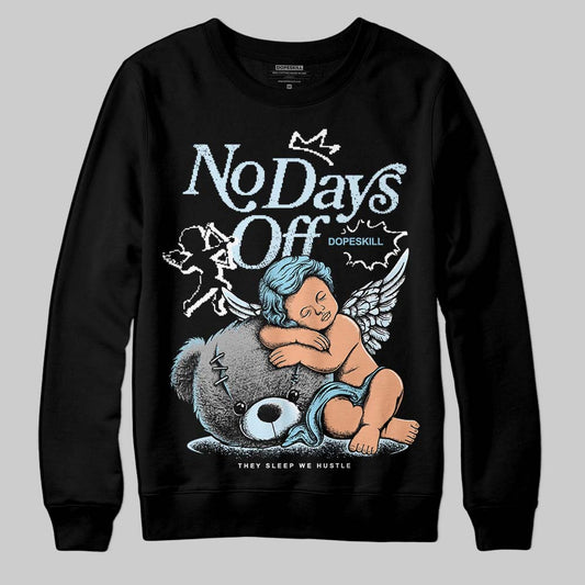 Vans Knu Stack Vintage Satin Dream Blue DopeSkill Sweatshirt New No Days Off Graphic Streetwear - Black