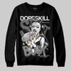 Jordan 4 “Black Cat” (2025) DopeSkill Sweatshirt Stay It Busy Graphic Streetwear - Black