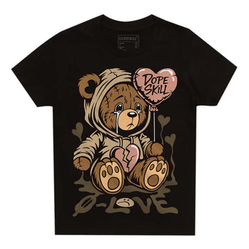 TAN Sneakers DopeSkill Toddler Kids T-shirt Broken Bear Graphic Streetwear - Black