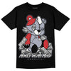 Jordan 4 “Bred Reimagined” DopeSkill T-Shirt MOMM Bear Graphic Streetwear  - Black