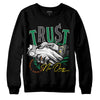 Green Sneakers DopeSkill Sweatshirt Trust No One Graphic Streetwear - Black