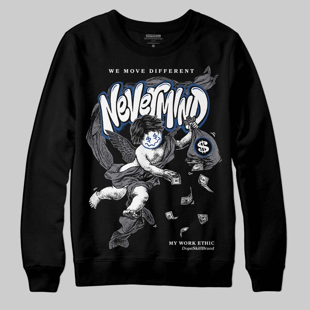 Jordan 9 Retro 'Flint Grey' 2026 DopeSkill Sweatshirt Nevermind Graphic Streetwear - Black