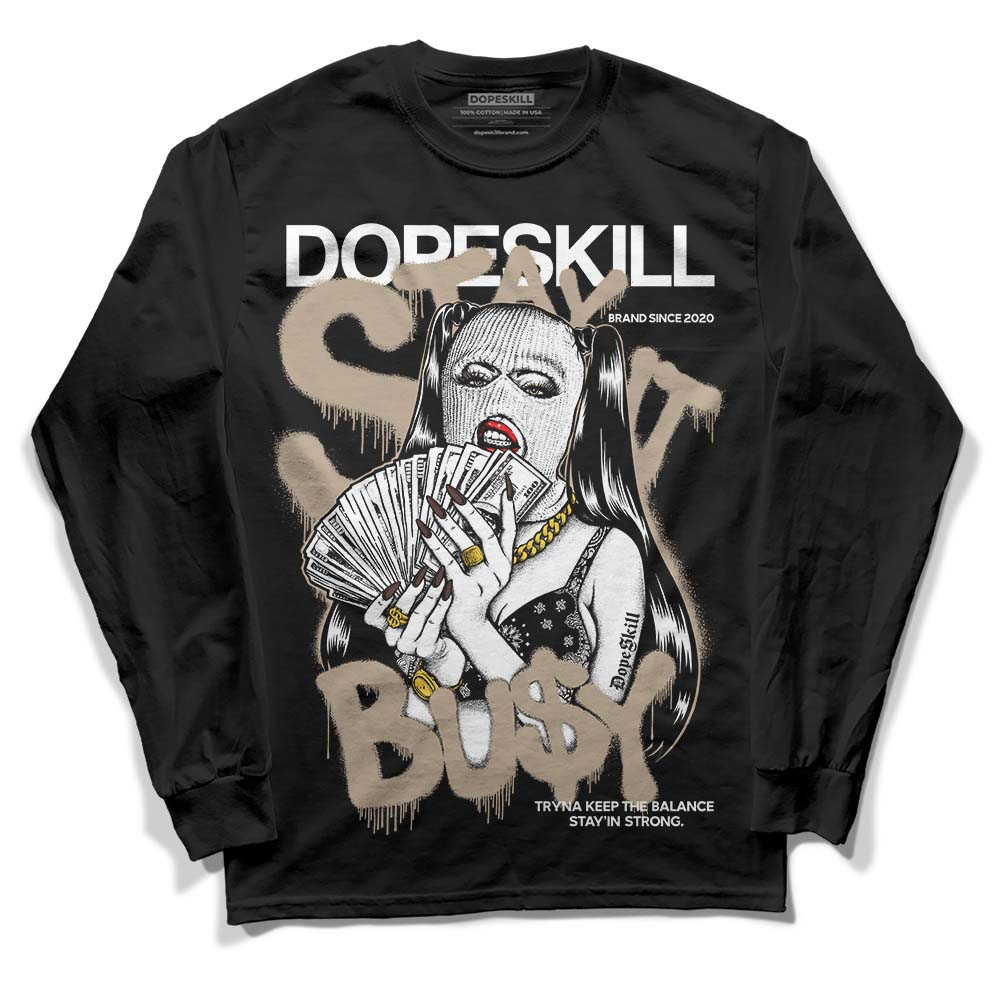 Jordan 1 High OG “Latte” DopeSkill Long Sleeve T-Shirt Stay It Busy Graphic Streetwear - Black