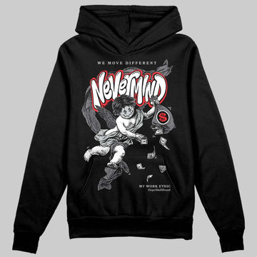 Jordan 4 “Fear” DopeSkill Hoodie Sweatshirt Nevermind Graphic Streetwear - Black